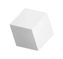 Білий 3д куб