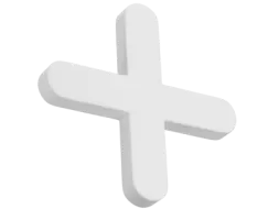 Білий 3д хрест